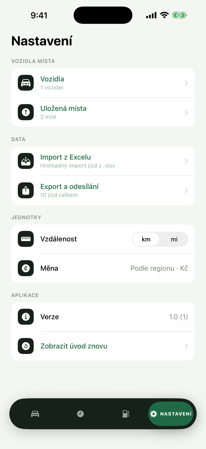 Nastavení